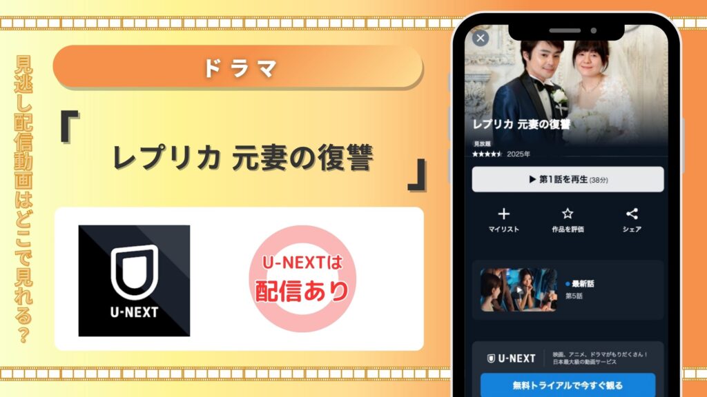 ドラマ レプリカ 元妻の復讐 動画配信 無料視聴