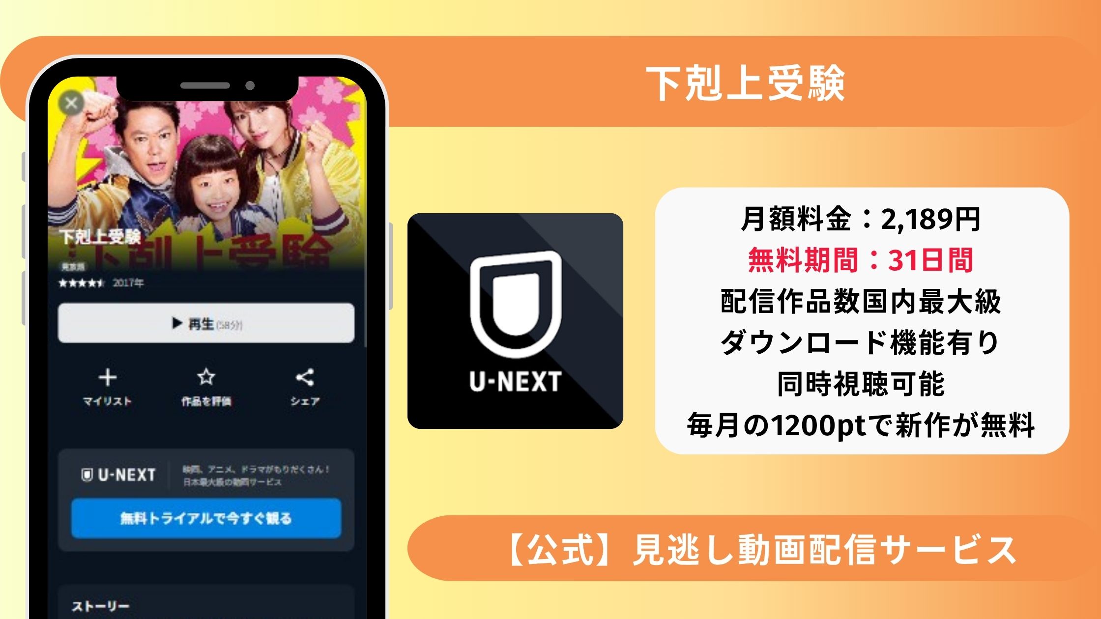 ドラマ「下剋上受験」配信U-NEXT無料視聴
