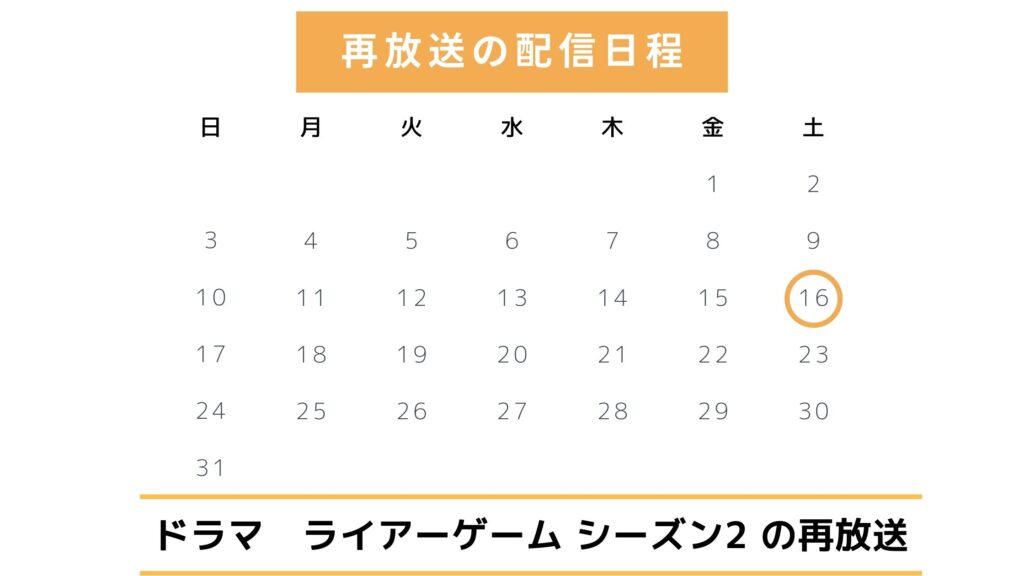 ドラマ「ライアーゲーム シーズン2」TVer配信予定と再放送情報