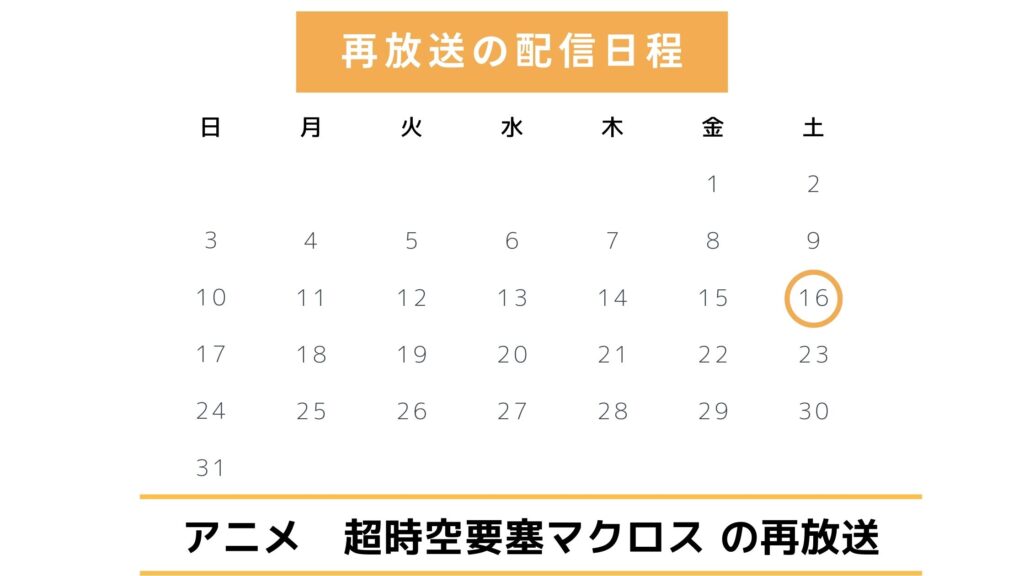 【2025年最新版】アニメ「超時空要塞マクロス」の再放送予定は?