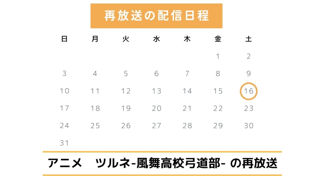 アニメ「ツルネ -風舞高校弓道部-」地上波での再放送予定(2025年)