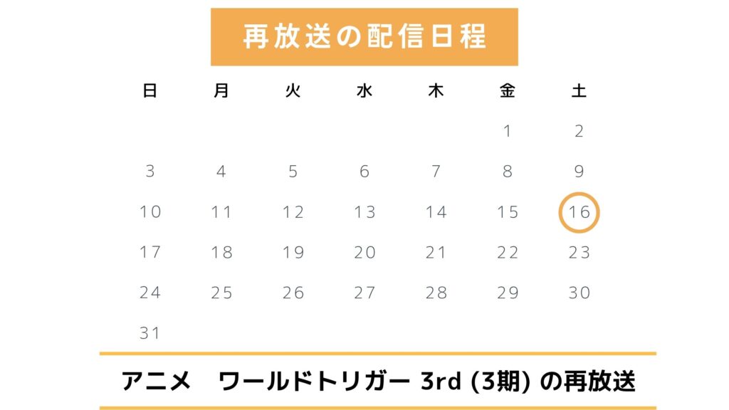【2025年最新版】アニメ「ワールドトリガー 3rdシーズン(3期)」の地上波再放送予定は?