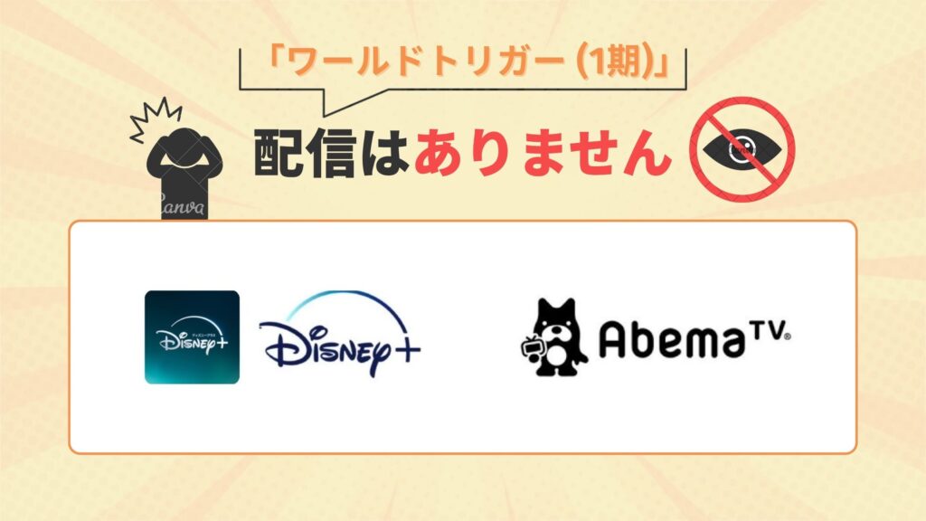 アニメ「ワールドトリガー(1期)」はディズニープラス・ABEMAプレミアムで配信はなし