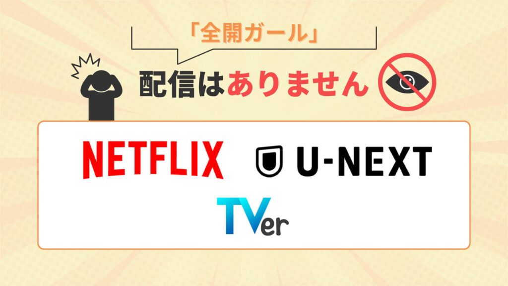 ドラマ 全開ガール　配信