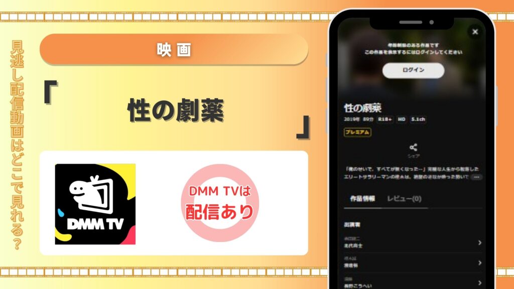 映画「性の劇薬」はDMM TVでフル無料視聴できる