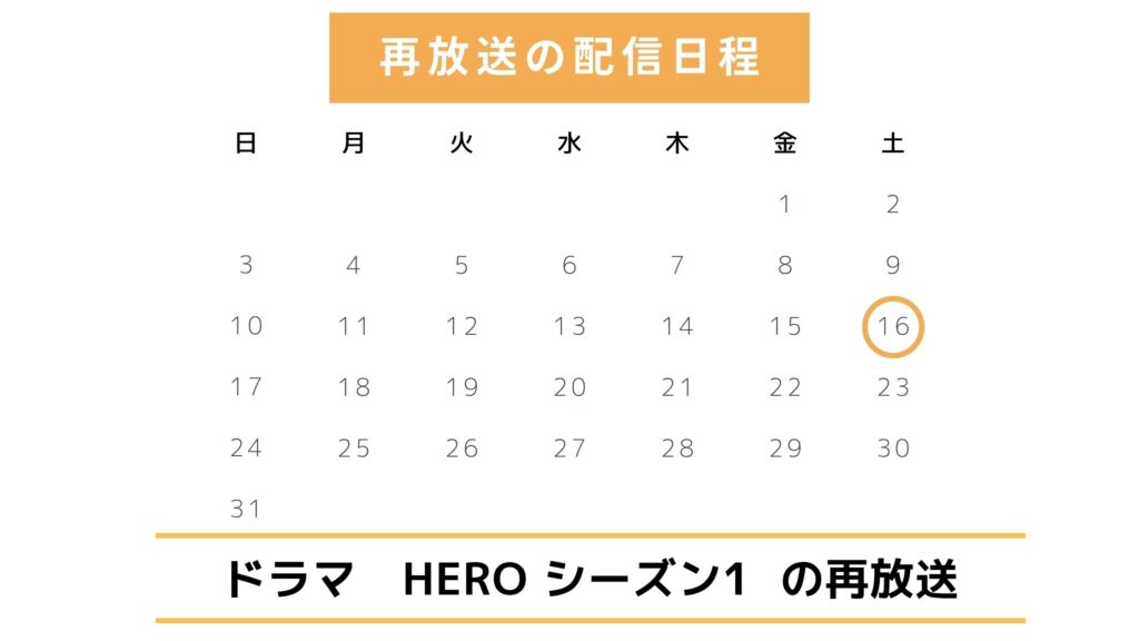 ドラマ「HERO シーズン1(2001)」のTVer配信と再放送情報【2025年版】