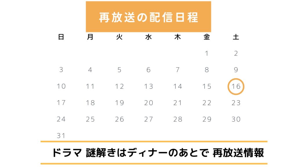 謎解きはディナーのあとで‐再放送