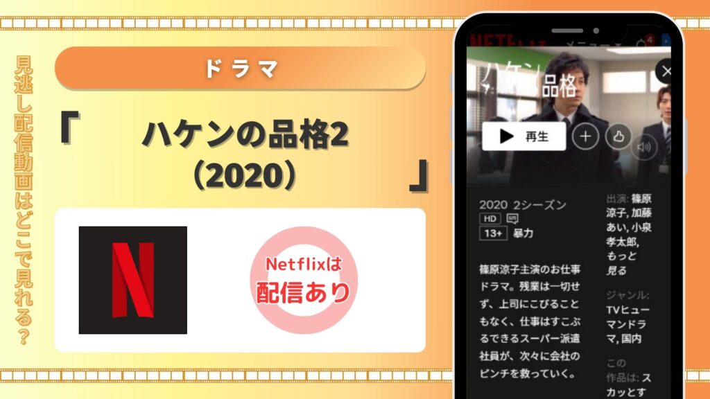 ハケンの品格2 Netflix 配信