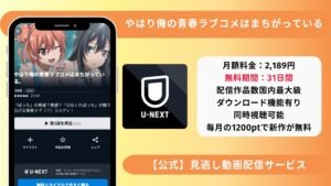 やはり俺の青春ラブコメはまちがっている unext
