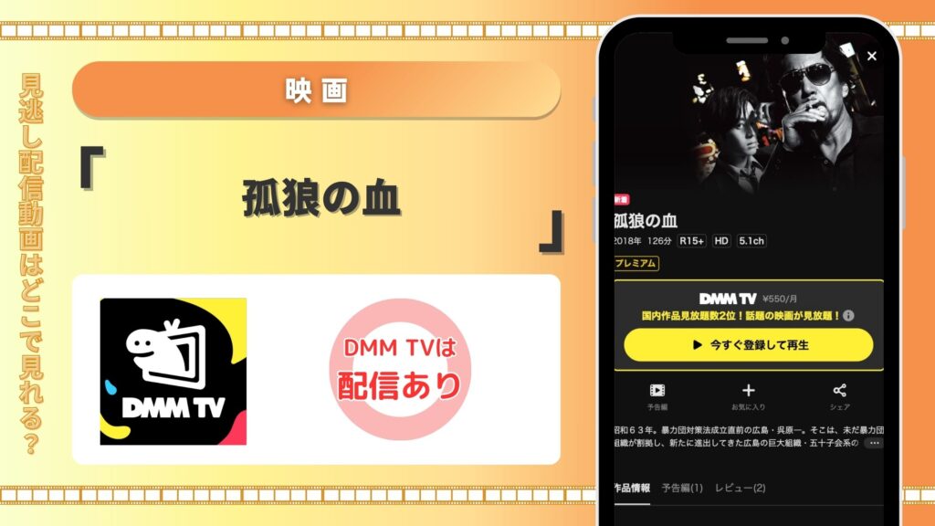 DMMTV 映画 孤狼の血