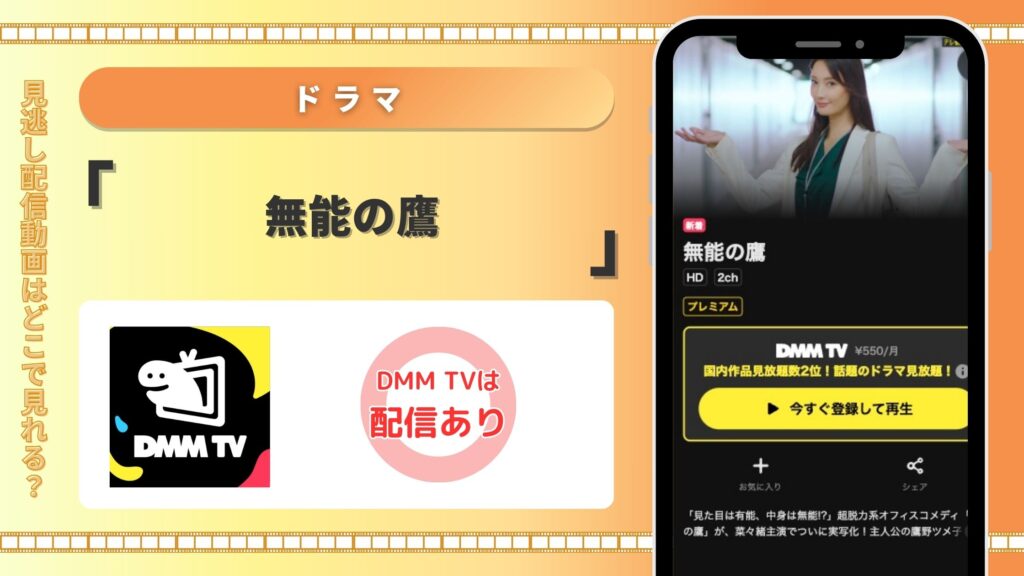 DMMTV ドラマ　無能の鷹