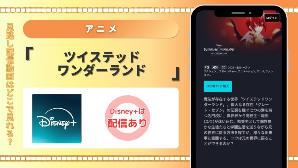 ディズニープラス アニメ ツイステッドワンダーランド