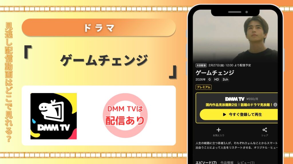 DMMTV ドラマ ゲームチェンジ