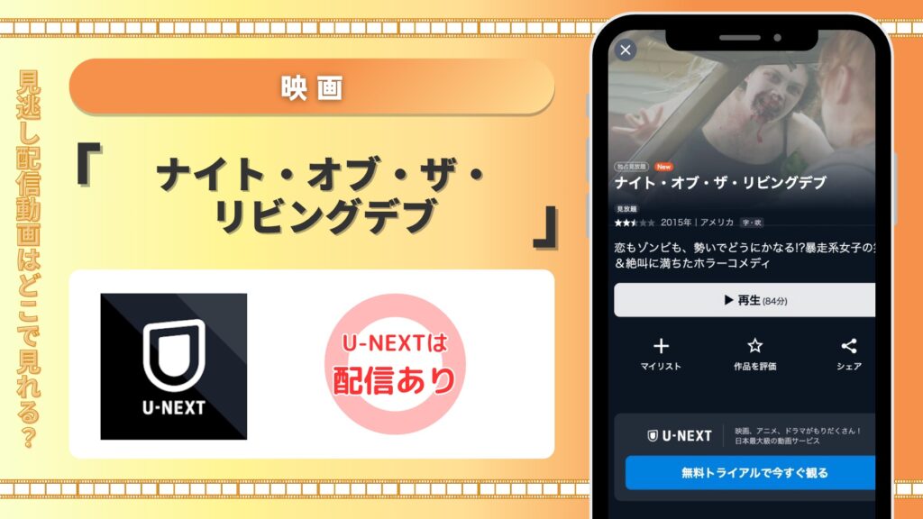 U-NEXT 映画 ナイト・オブ・ザ・リビングデブ無料視聴