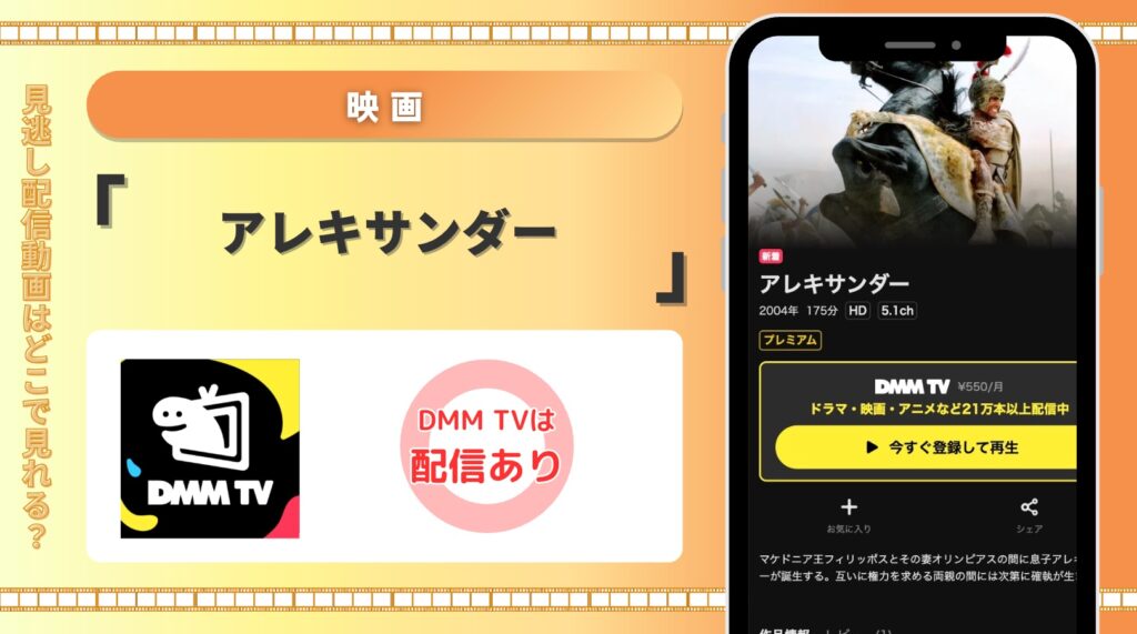 DMMTV 映画 アレキサンダー