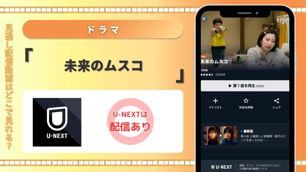 U-NEXT ドラマ 未来のムスコ 配信