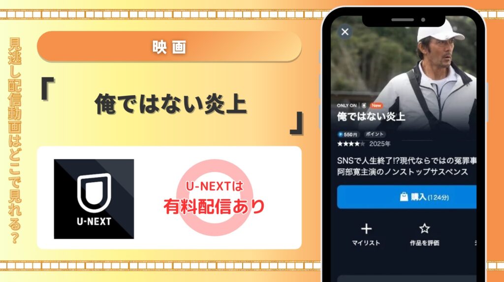 U-NEXT 映画 俺ではない炎上 配信