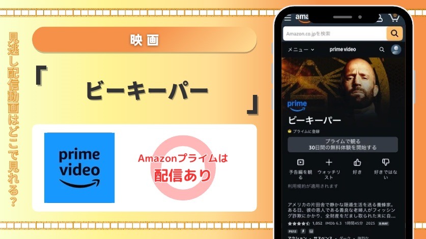 Amazonプライム 映画 ビーキーパー 見放題