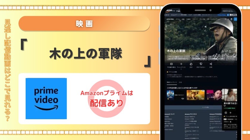 Amazonプライム 映画 木の上の軍隊 見放題
