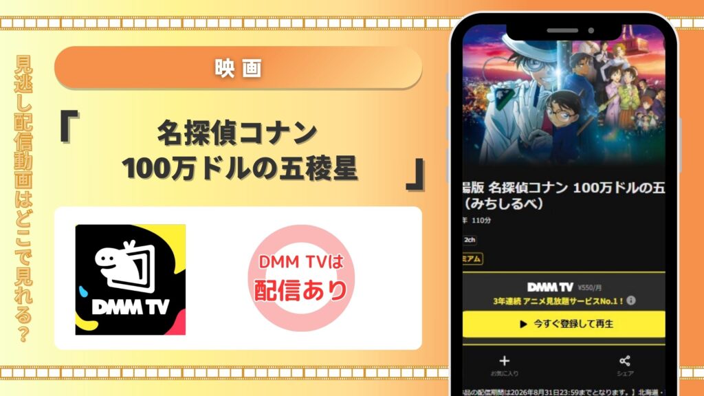 名探偵コナン100万ドルの五稜星配信DMMTV