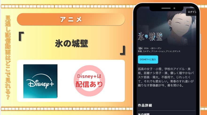 ディズニープラス アニメ氷の城壁 見放題