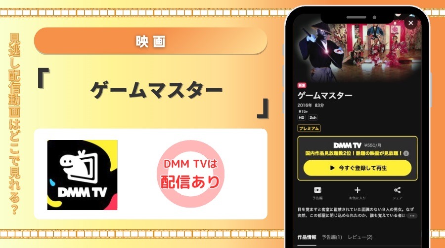 DMMTV 映画 ゲームマスター 見放題配信